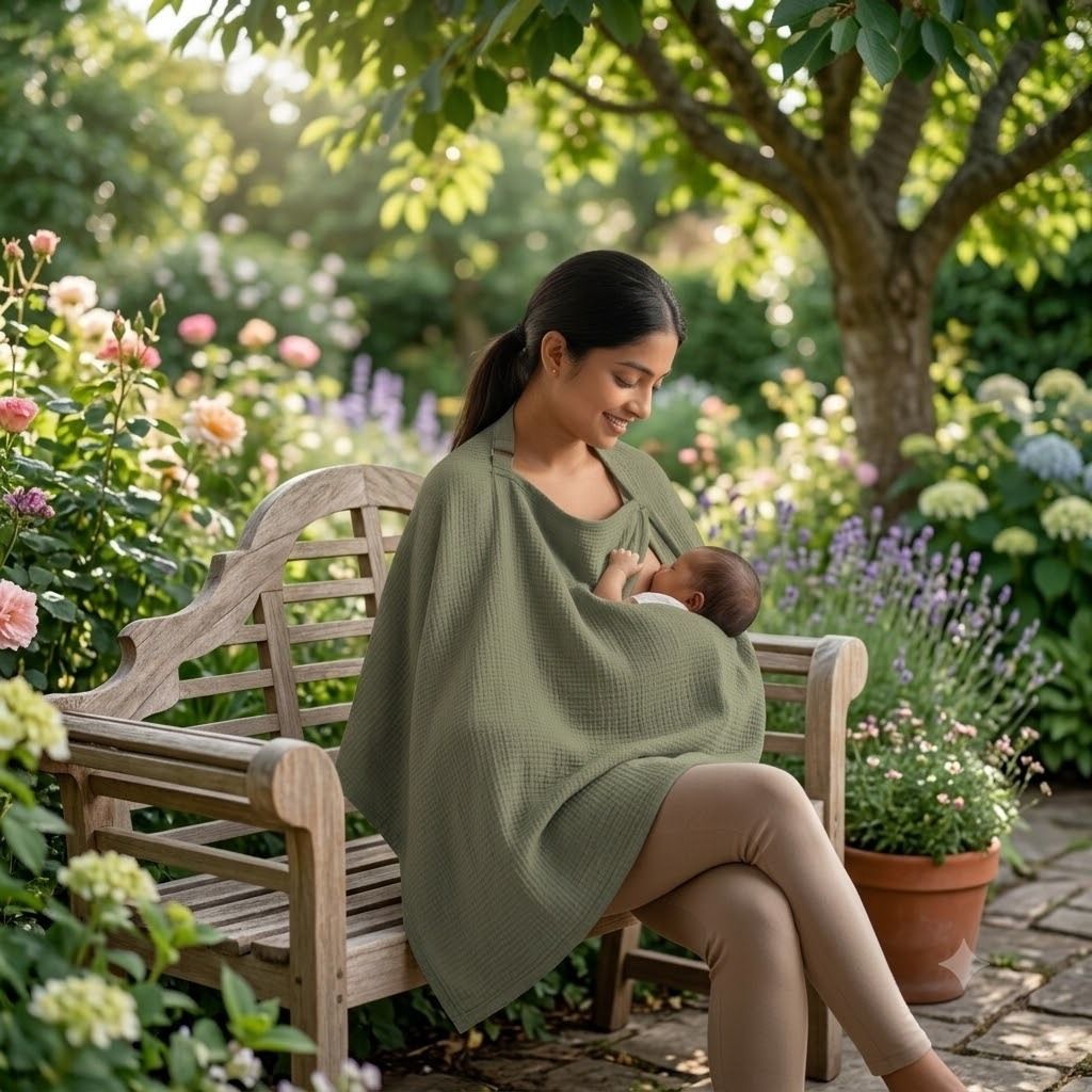 Adjustable Feeding Cloak for Baby Feeding Travel Friendly Nursing Cover Feeding Cloak-image-22