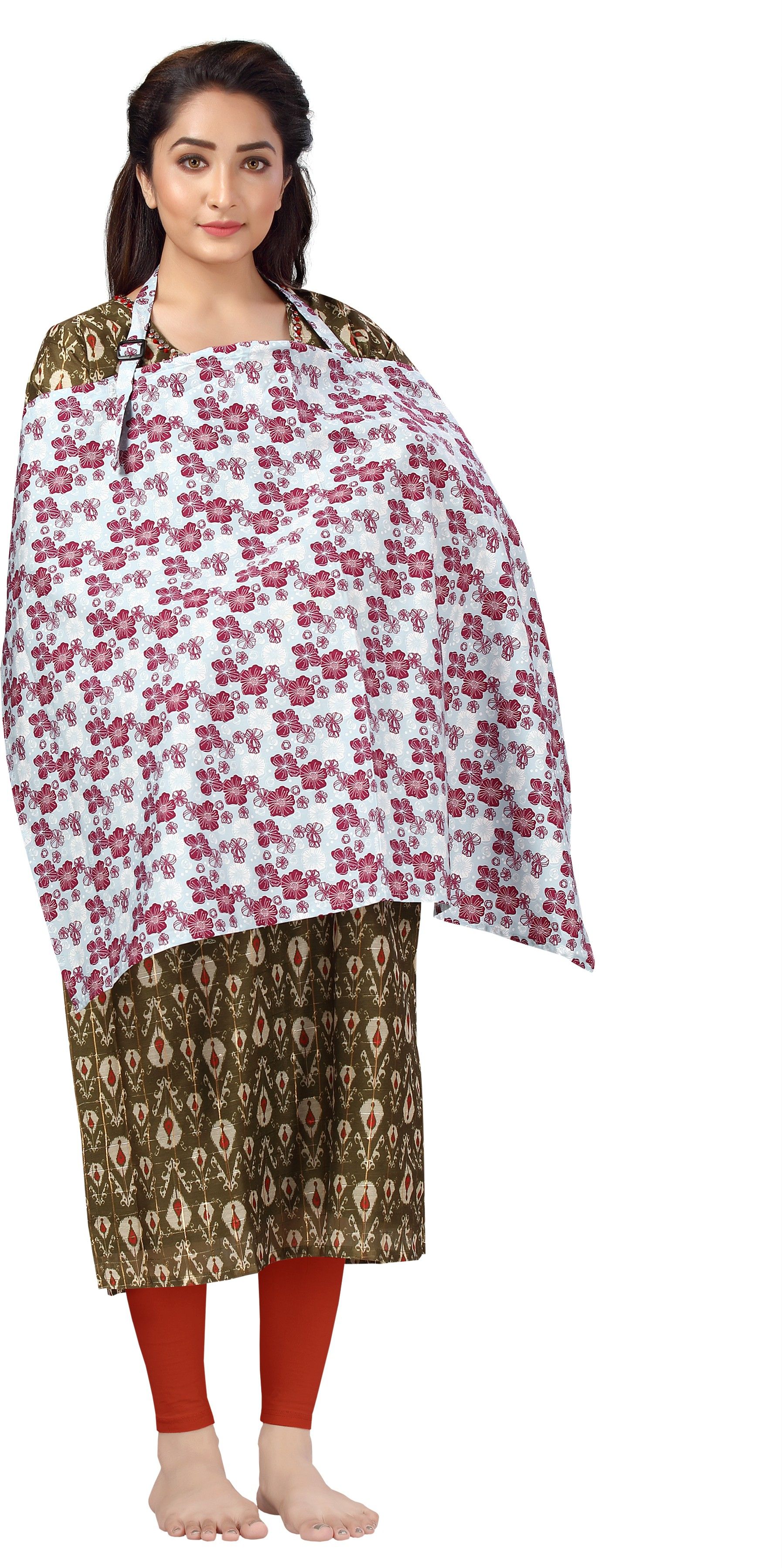 Grey Iris Floral Feeding Cloak-image-4