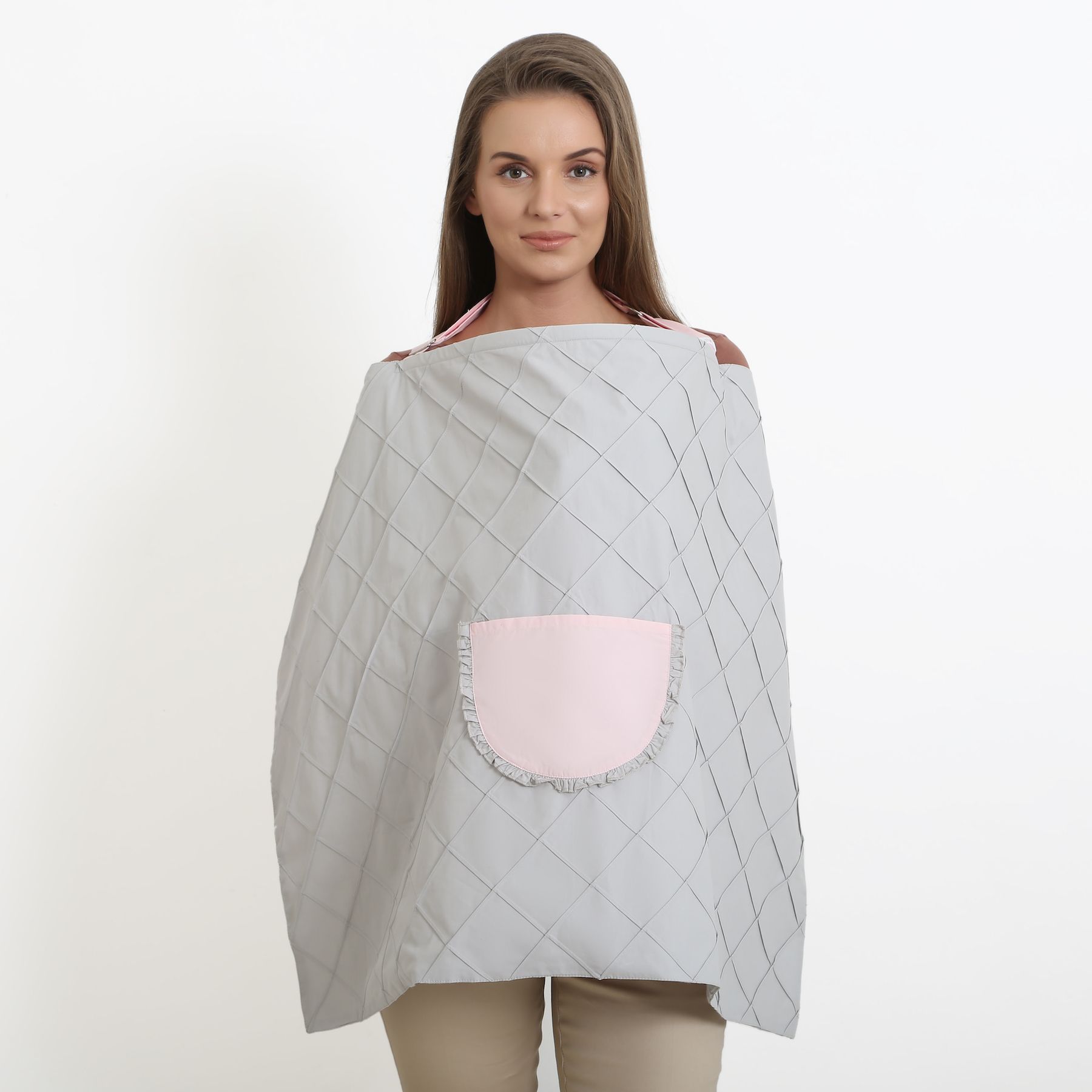 momzjoy Pocket Squares Maternity or Nursing Feeding Cover Feeding Cloak-picture-40