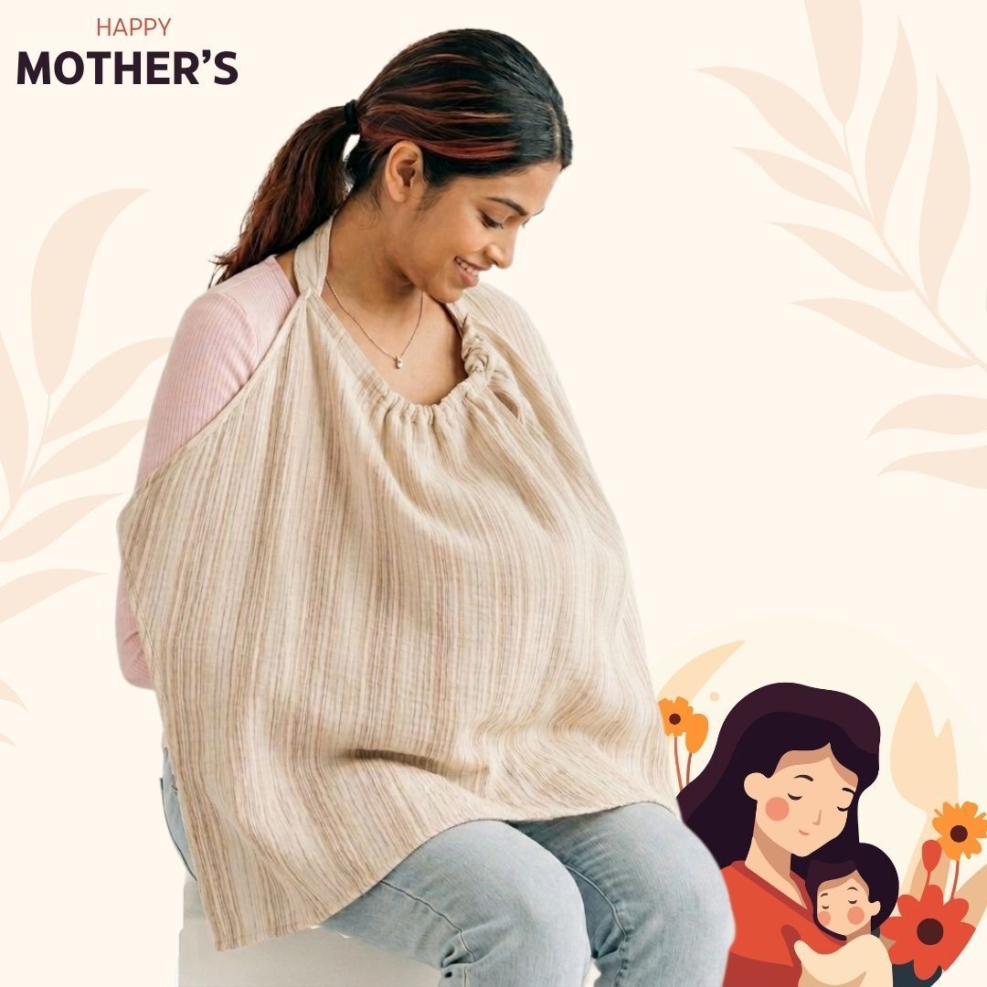 Soft Muslin Breastfeeding Cover for Moms Lightweight and Breathable Feeding Cloak-image-47