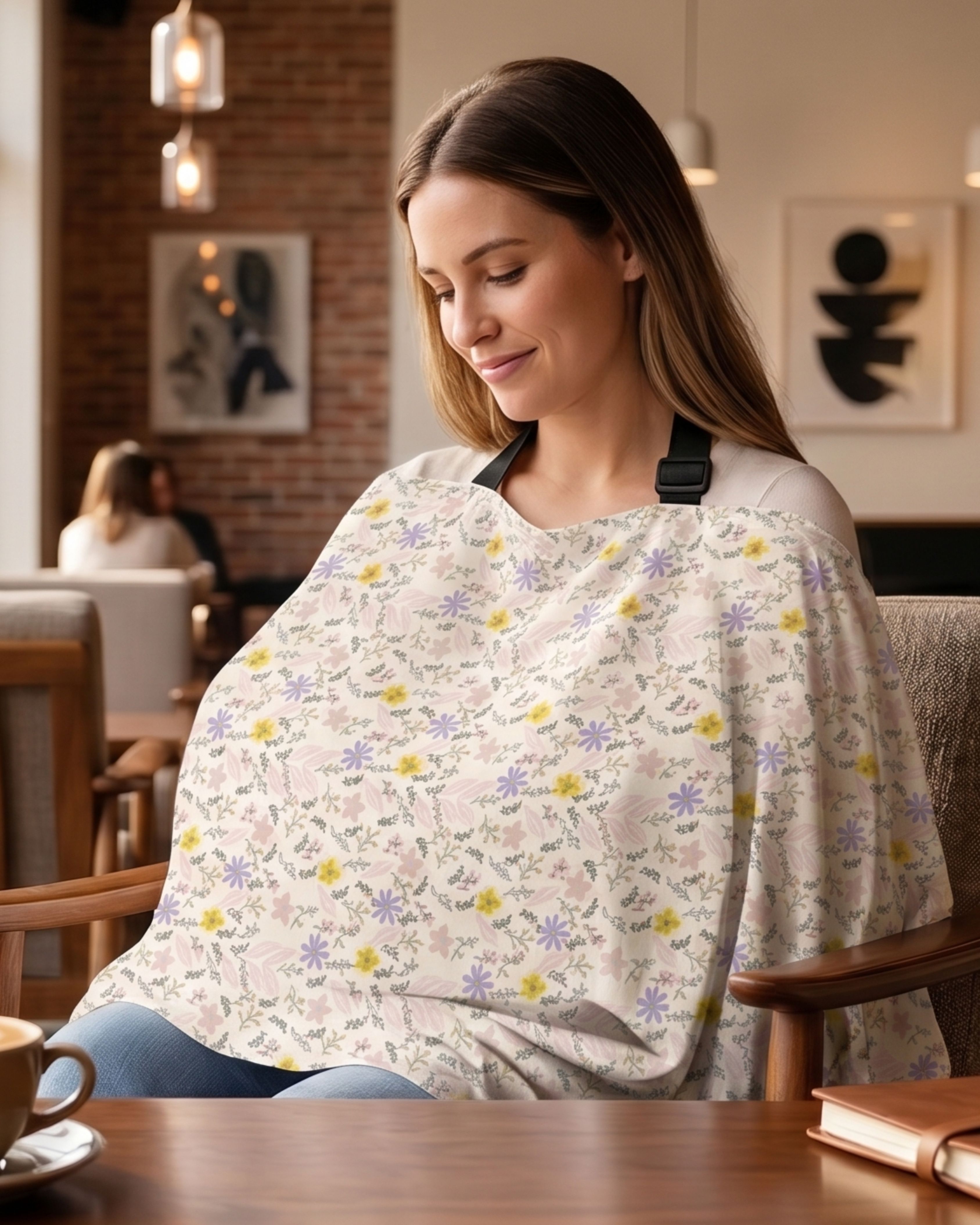Premium Soft And Warm Feeding shawl Feeding Cloak-image-18