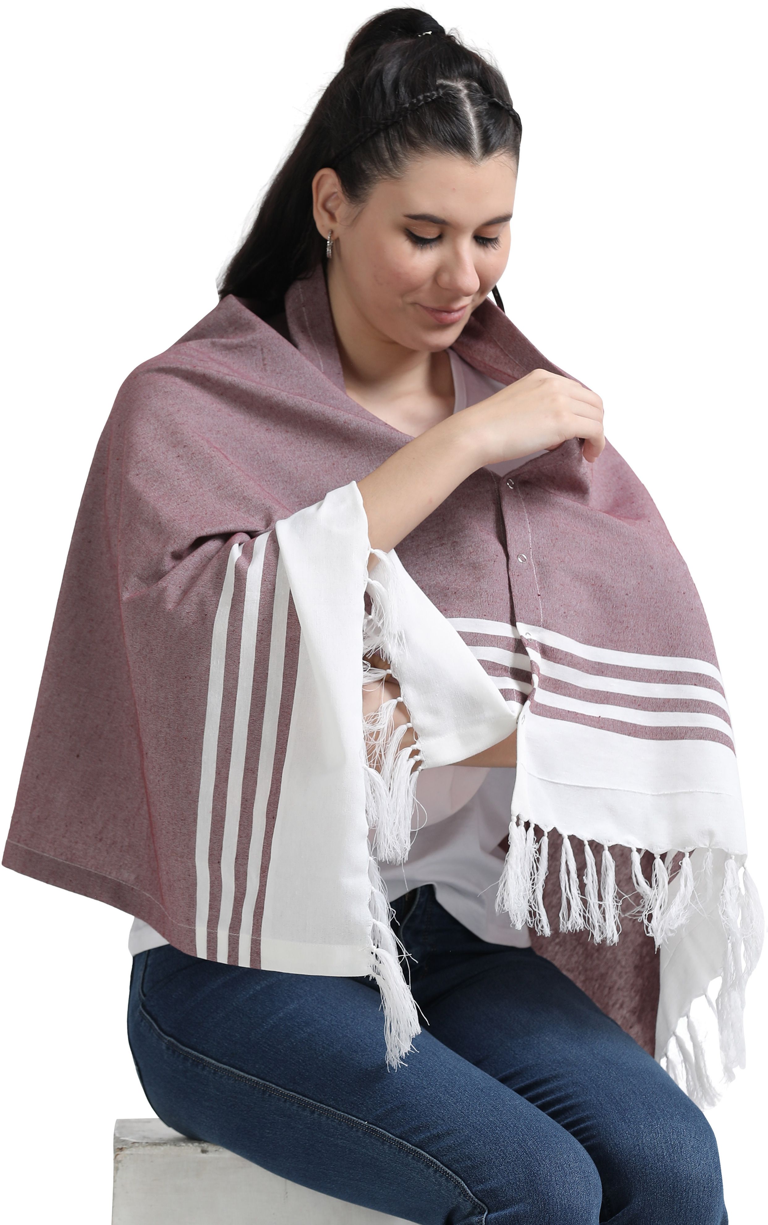 Soft cotton multi purpose breastfeeding shawl Feeding Cloak