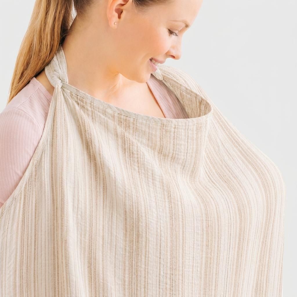 Baby Nursing Feeding Cover for Breastfeeding Mothers Cotton Apron Feeding Cloak-image-32