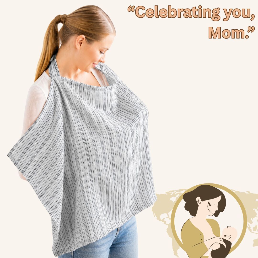 feedingnest Comfortable Feeding Cover for Breastfeeding Privacy Cambric Cotton Cloak Feeding Cloak-picture-19