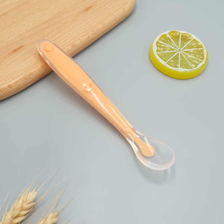 Soft tip Silicon Spoons for Baby Feeding ,First Stage Spoons for Babies- Silicone-image-16