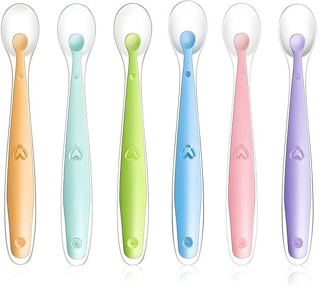 superdaze 6pc SootheFeed Baby Feeding Spoon with Supple Silicone Tip - Silicone-picture-29