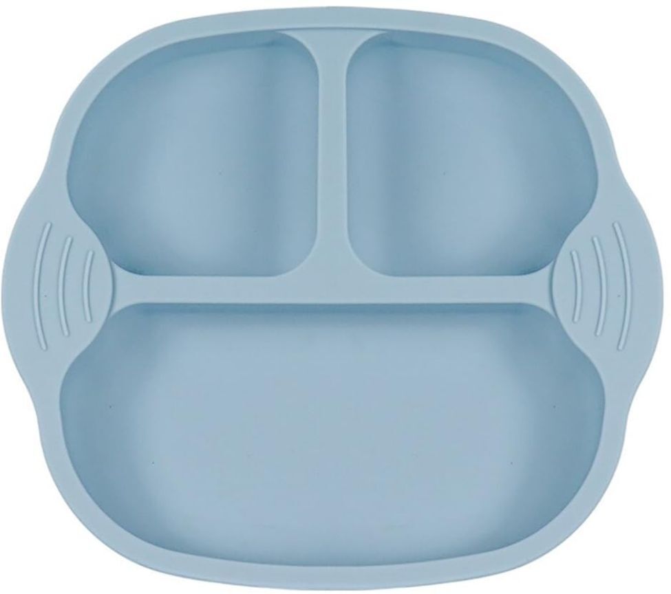 Divided Suction Plates for Baby, Non-Slip, Unbreakable Baby Plate Microwave - Silicone-image-49