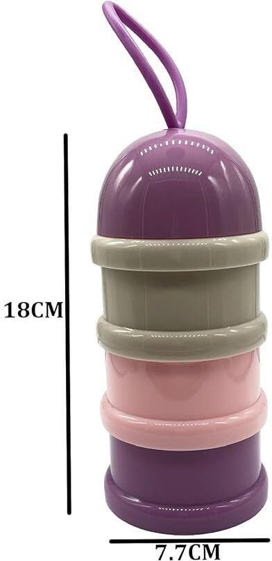 Milk Powder Container for Baby Feeding | BPA Free Storage Box (Purple)