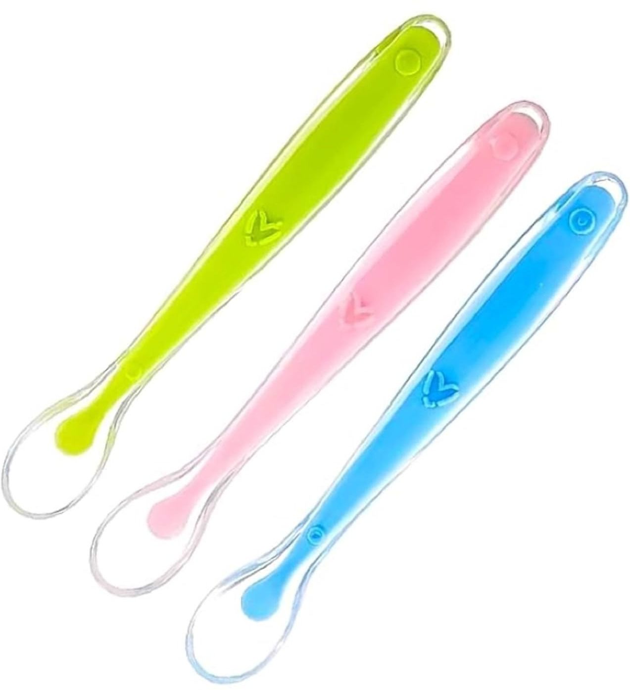 3 Soft Tip Silicone Spoon, Multicolor - Silicone-image-27