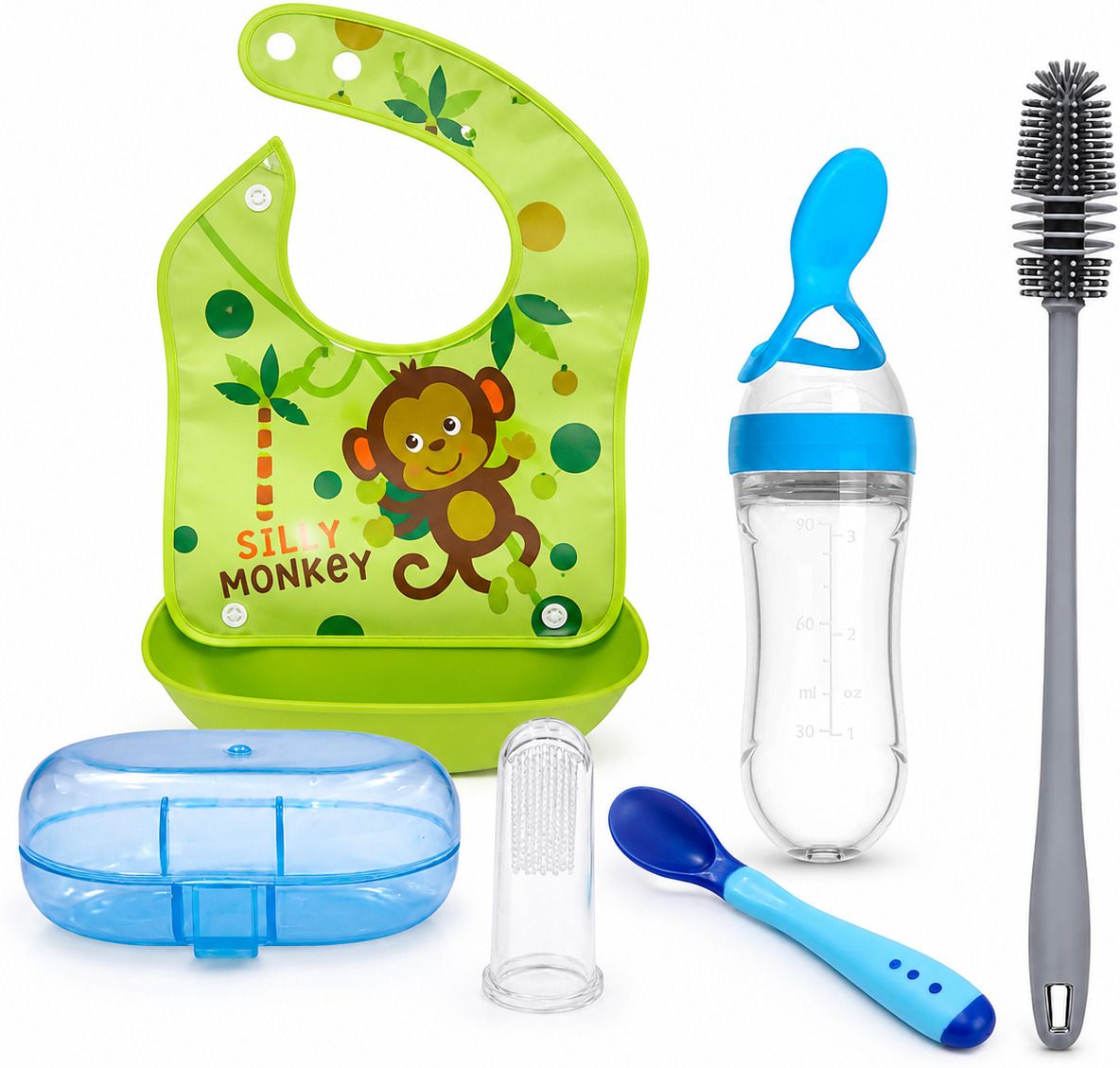 saforiaa Baby Feeding Combo - Plastic & Silicone-picture-32