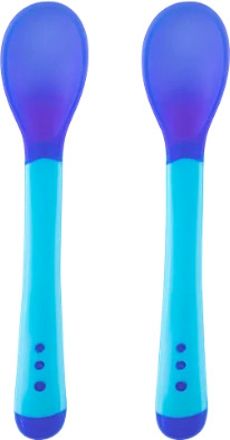 naughty kidz Combo of 2 Heat Sensitive Baby Feeding Spoon Set, BPA Free, 3 Months+ - Silicone-picture-39