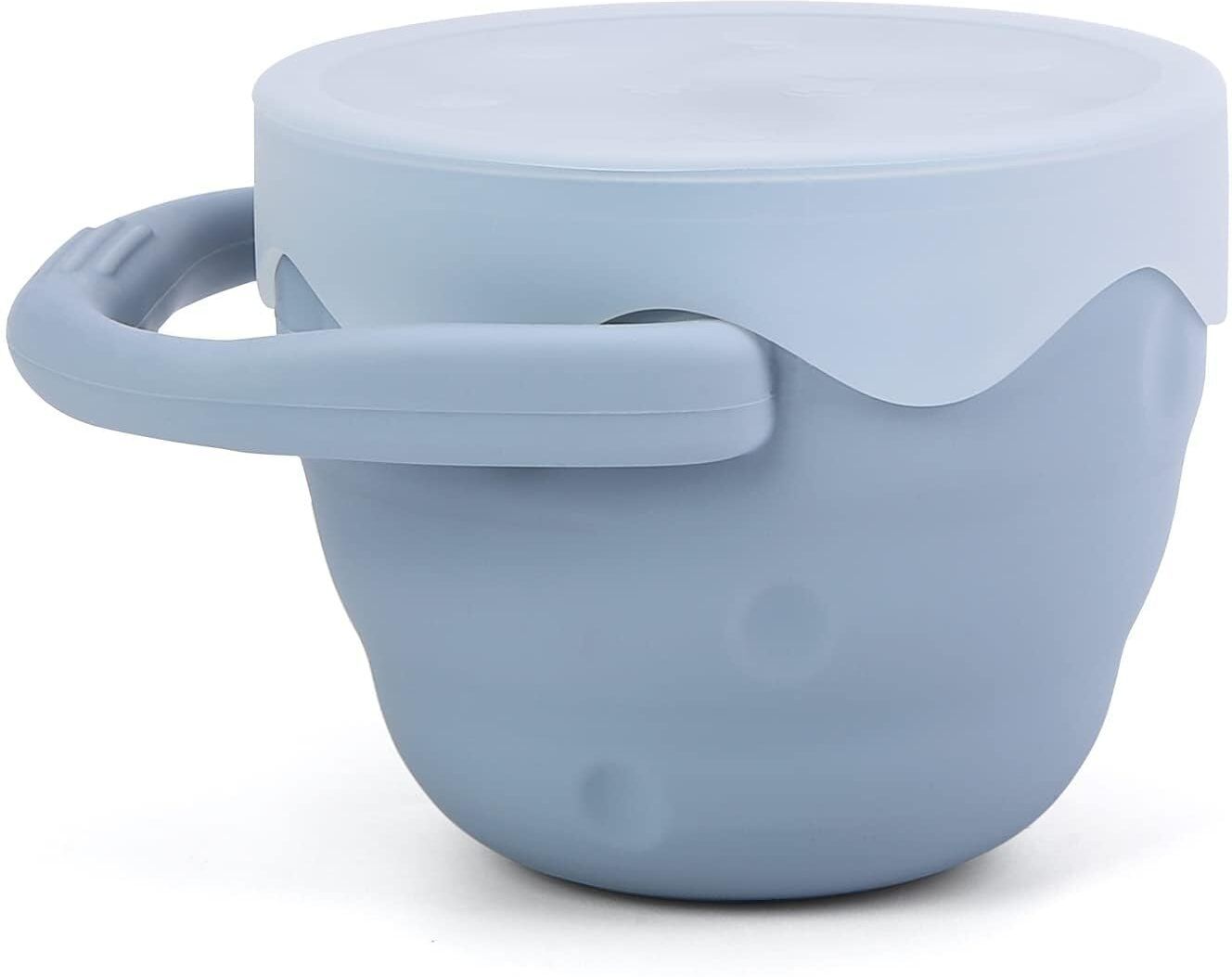 Baby Snack Cups for Toddlers No Spill, Collapsible for Baby Boy - Silicone