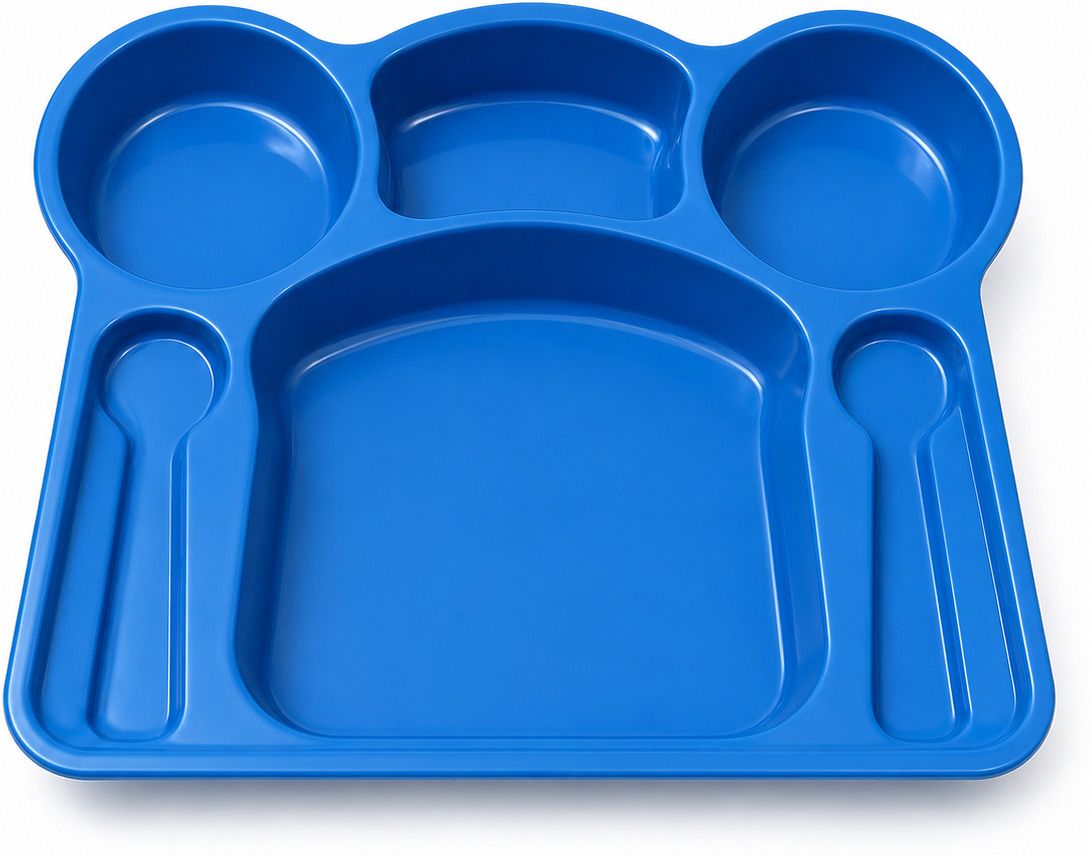 funbrella 5-Compartment Kids Meal Tray - Plastic-picture-19