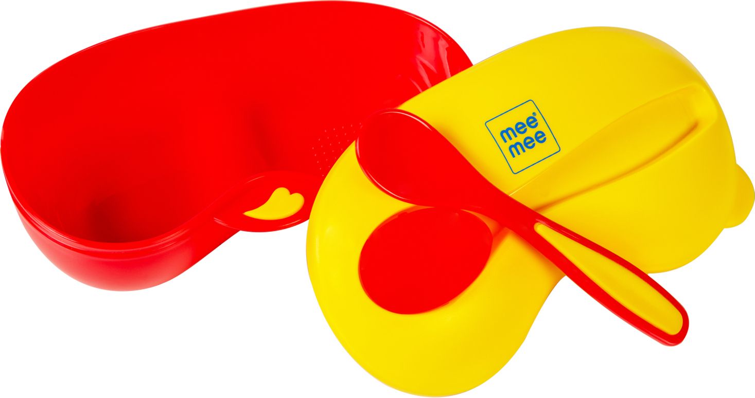 Tight Feeding Bowl With Spoon (Red)- Polypropylene Plastic-image-17