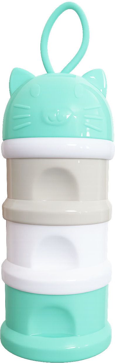 mopslik 3 Layer Baby Food Storage Container Travel Milk Powder Container Green White - Plastic-picture-11