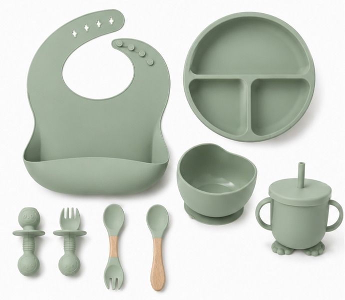 earthiq Silicone Baby Feeding Set 8 PCS - Food Grade Silicone-picture-10