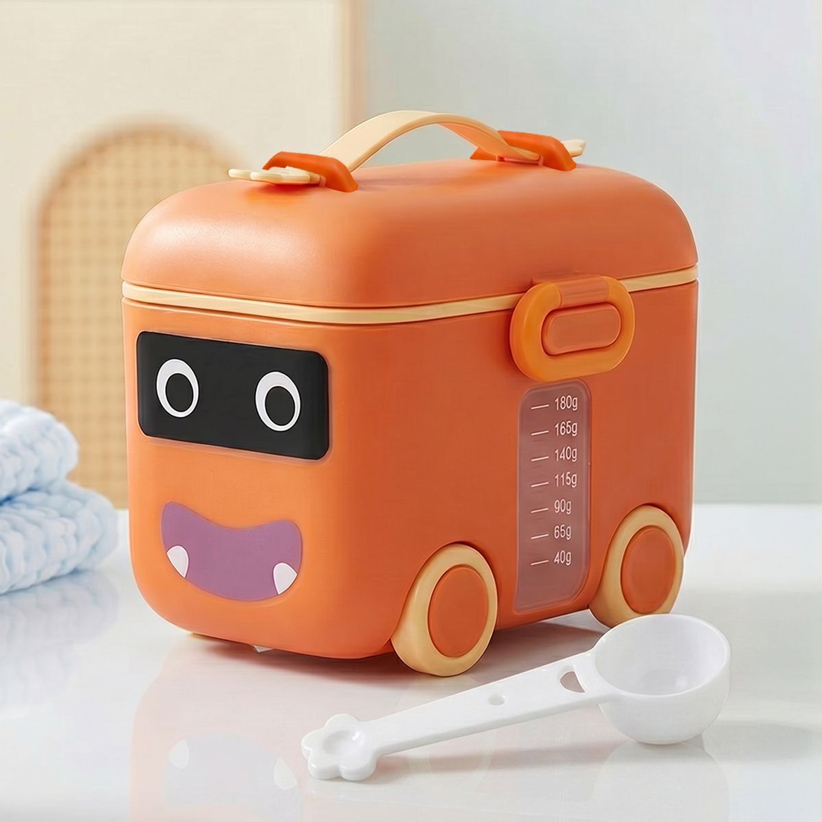 by Uonibaby Milk Powder Container Baby Food Storage Box with Scoop (200gm) - Plastic-image-23