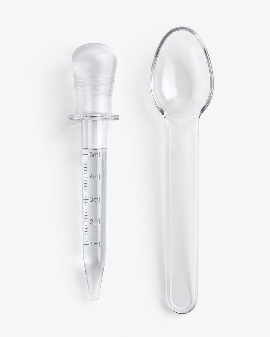 Infant Plastic Feeding Device Water Feeder Baby Medicine Spoon + Dropper - silcon with plastic-image-43
