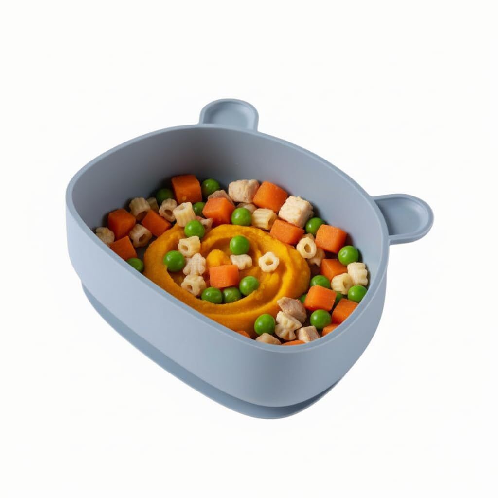 funblast Silicone Suction Bowl for Babies | Safe BPA-Free Feeding Bowl -Pack of 1 - Silicone-picture-45