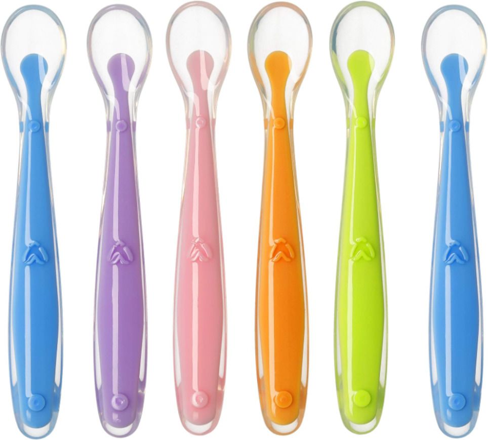 medivedha Silicone Baby Spoon | Safe, Soft & Durable Feeding Spoon for Kids (6 Pack) - Silicone-picture-22