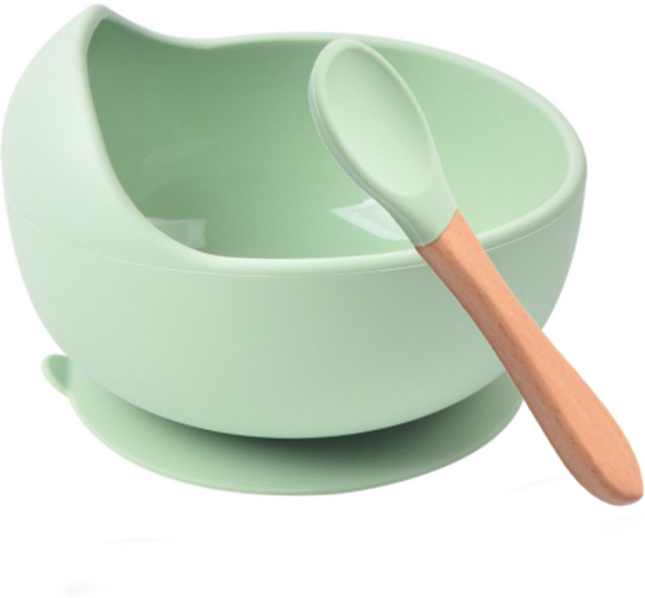 yanci Baby Feeding Bowl & Spoon Set, Silicone Suction Baby Bowl,Soft Spoon for Toddler- Silicone-picture-42