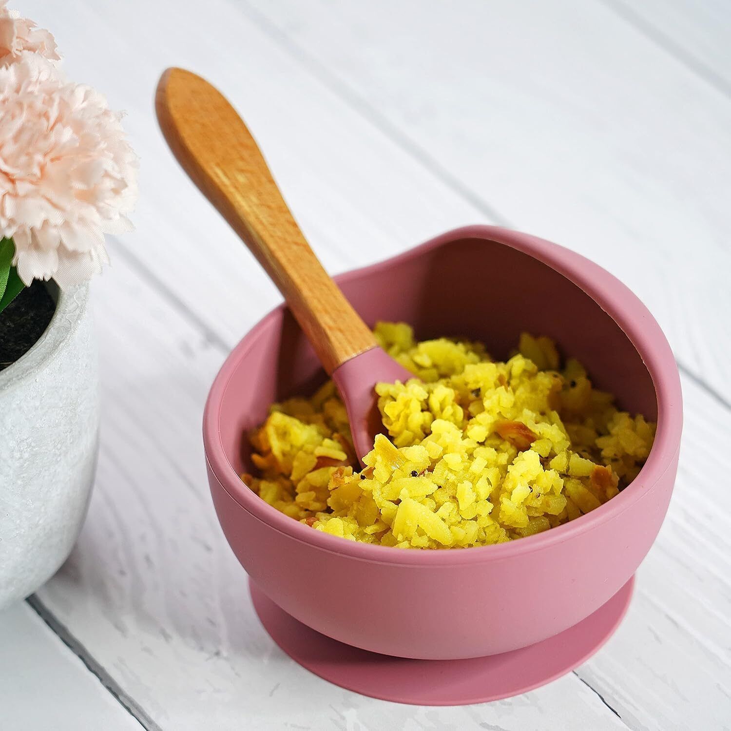 PINK BOWL SET--707 - Silicone