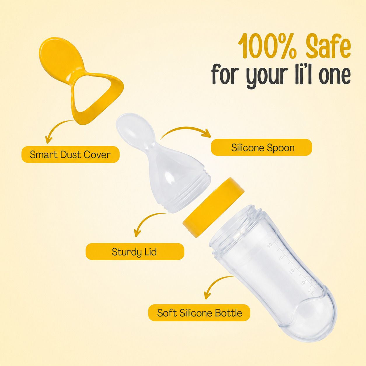 saforiaa Silicone Spoon Feeder - 90 ml-picture-2