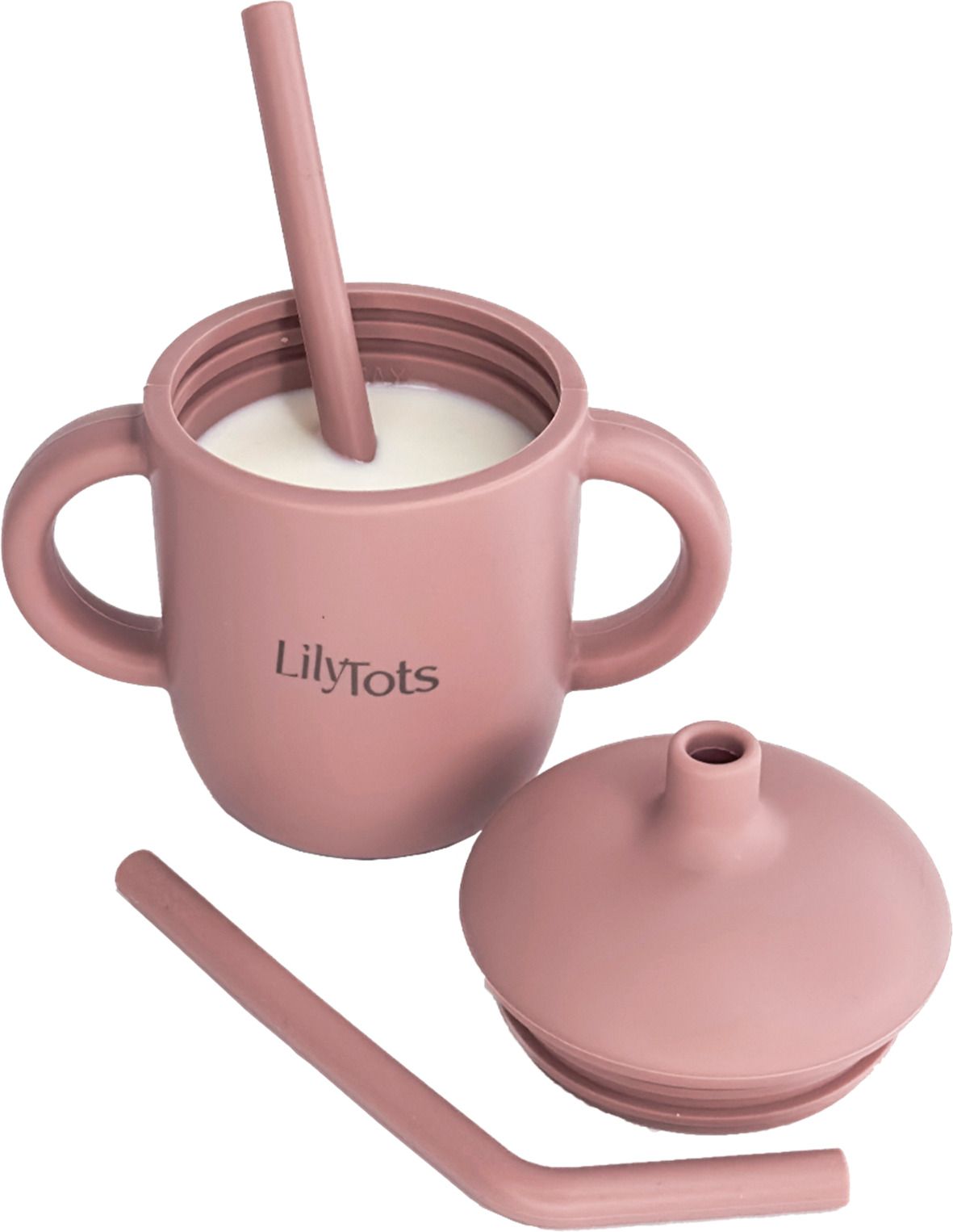 lilytots Silicone Drinking Cup with Straw & Lid for Babies & Toddlers 6+ Months BPA-Free - Food Grade Sipper Cup, Spill-Resistant Training Cup, Microwave & Dishwasher Safe-picture-31