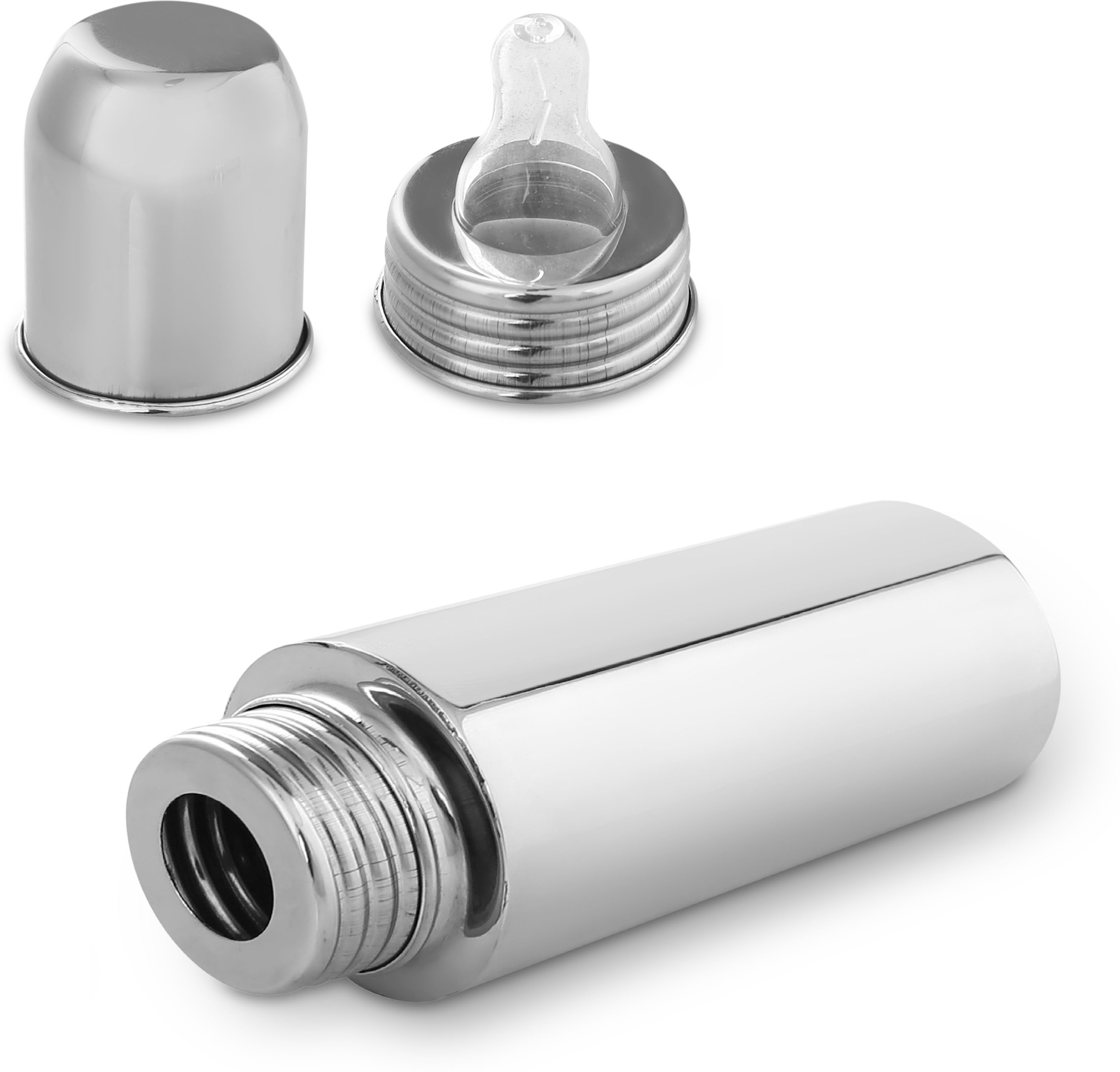 hm point Stainless Steel Baby Feeding Bottle for Kids Feeding Bottle- Stainless Steel-picture-28