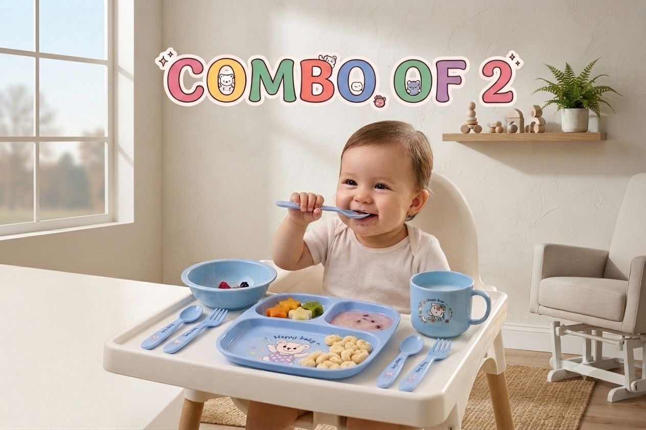 pavoa Kids Blue Feeding Set Combo - plastic-picture-47