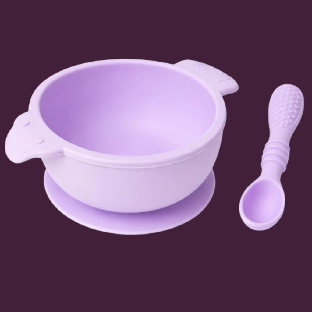 arivya Flexible Baby Feeding Silicone Bowl with Anti Spill Design - sillicon-picture-1