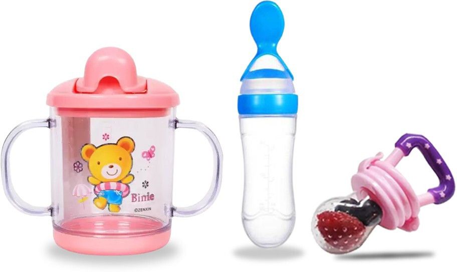 By Flipkart Straw Feeding Sipper Anti Spill for Kids Fruit Feeder And Soother - Made of Food-Grade Material, 100% free of BPA-image-4