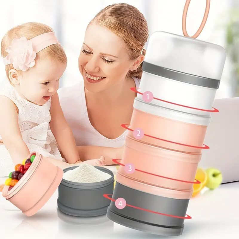 Compartments Stackable Formula Container - Plastic-image-45