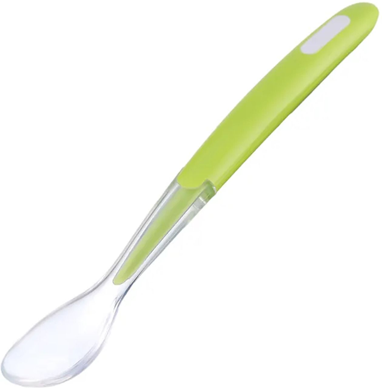 mopslik Soft Silicone Gel Tip Baby Infant Feeding First Stage Training Spoon (Green)- Silicone-picture-2