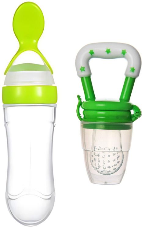Baby Feeding Spoon-90ml and Feeding Nibbler- SILICONE-image-19