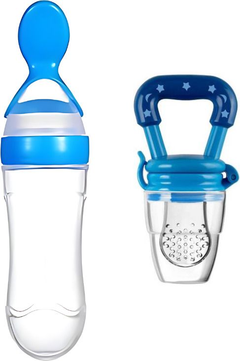 Baby Feeding Spoon-90ml and Feeding Nibbler- SILICONE-image-46