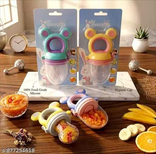 Silicone Baby Fruit Feeder Pacifier Set – Safe Food Nibbler for Infants - plastic-image-45