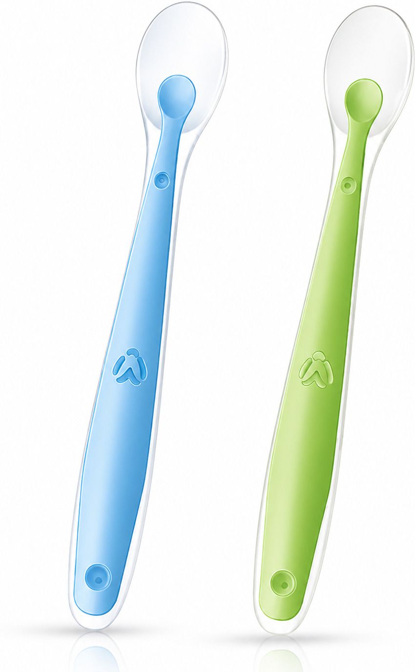 Premium Quality Baby Feeding Spoon Set Of 2 | Ultra Soft Silicone for 6 Months+ - Food Grade Silicone, BPA-Free, Non-Toxic-image-31