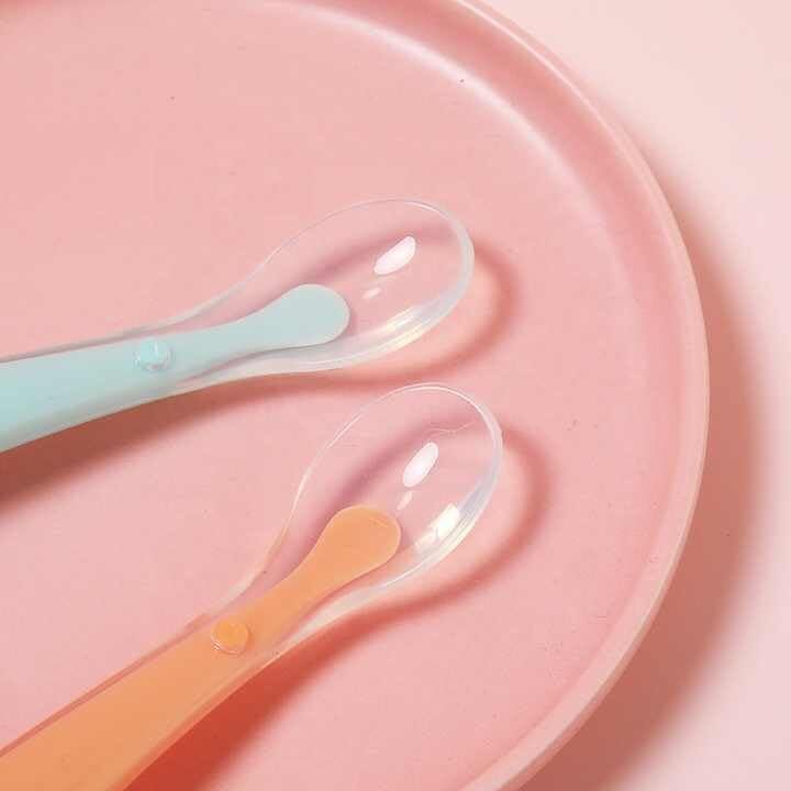 Multi-Use Double Head Fruit Scraping & Soft Tip Feeding Spoon for Toddlers- SILICON-image-14