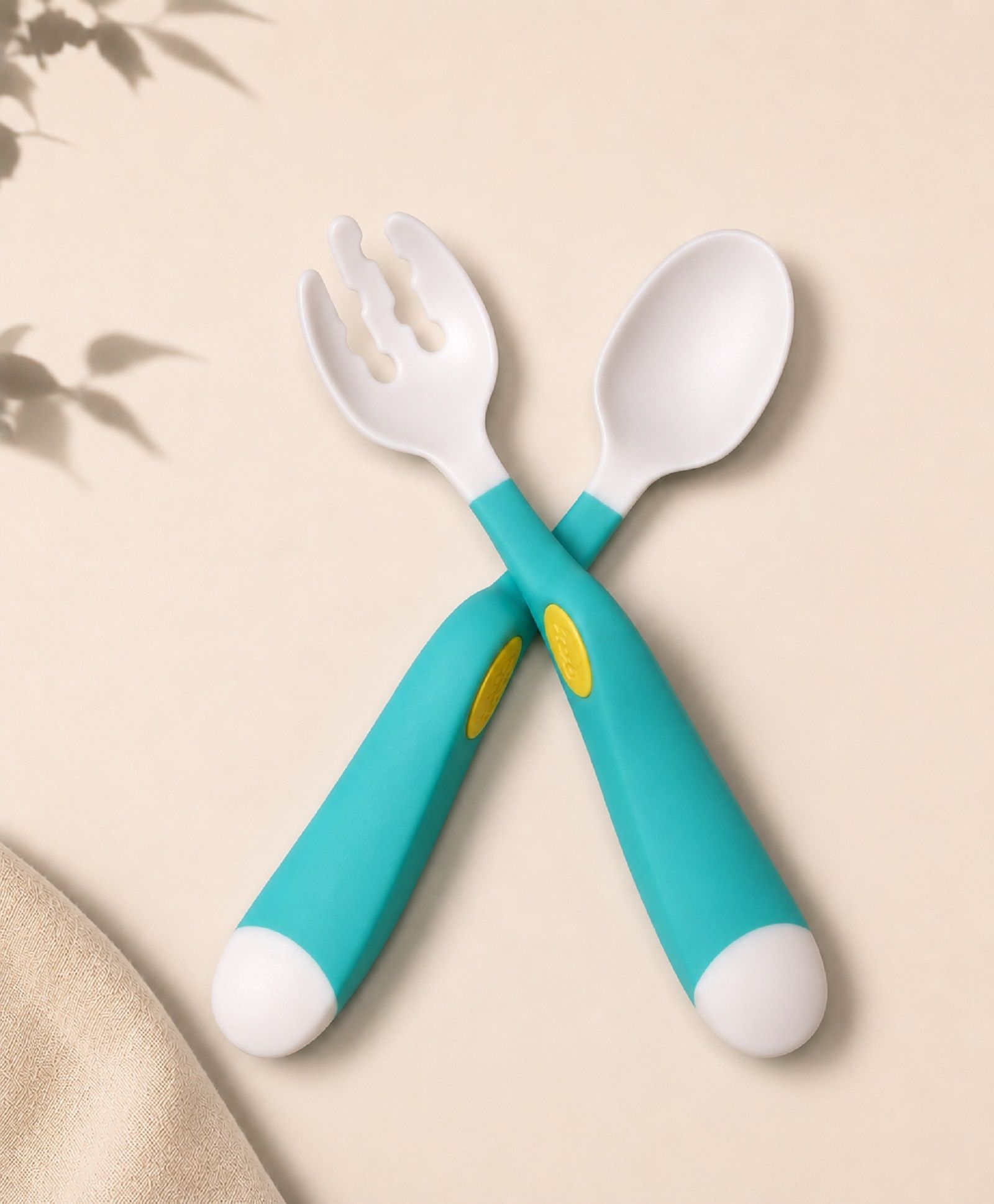 Baby Self-Feeding Bendable Shape Spoon and Fork Set BPA-Free - Soft Silicone, PP Plastic-image-40