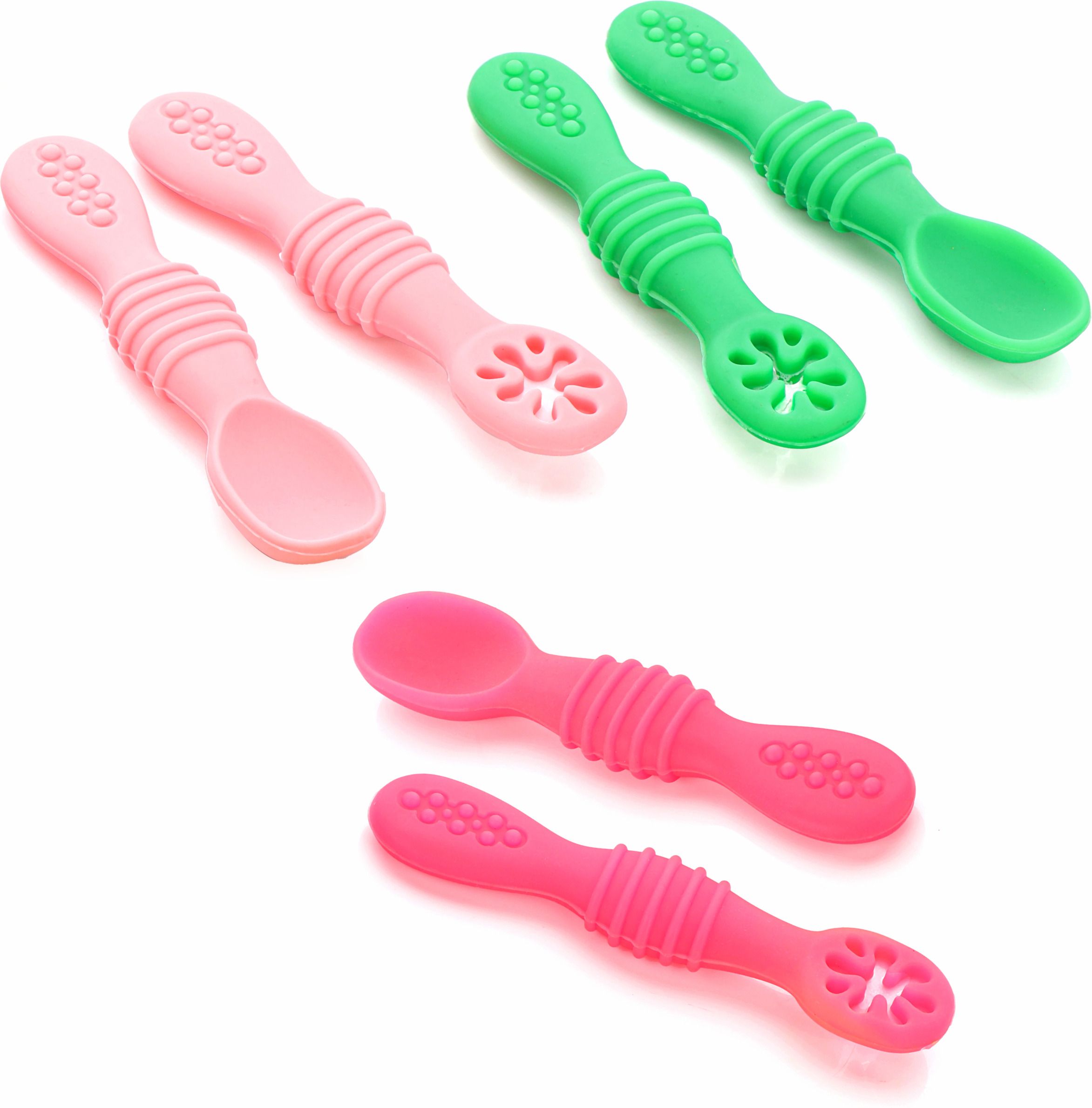 chanak Silicone Baby Spoons, Baby Traning Spoon for Infant Boys & Girls (Pack of 6) - Silicon-picture-46