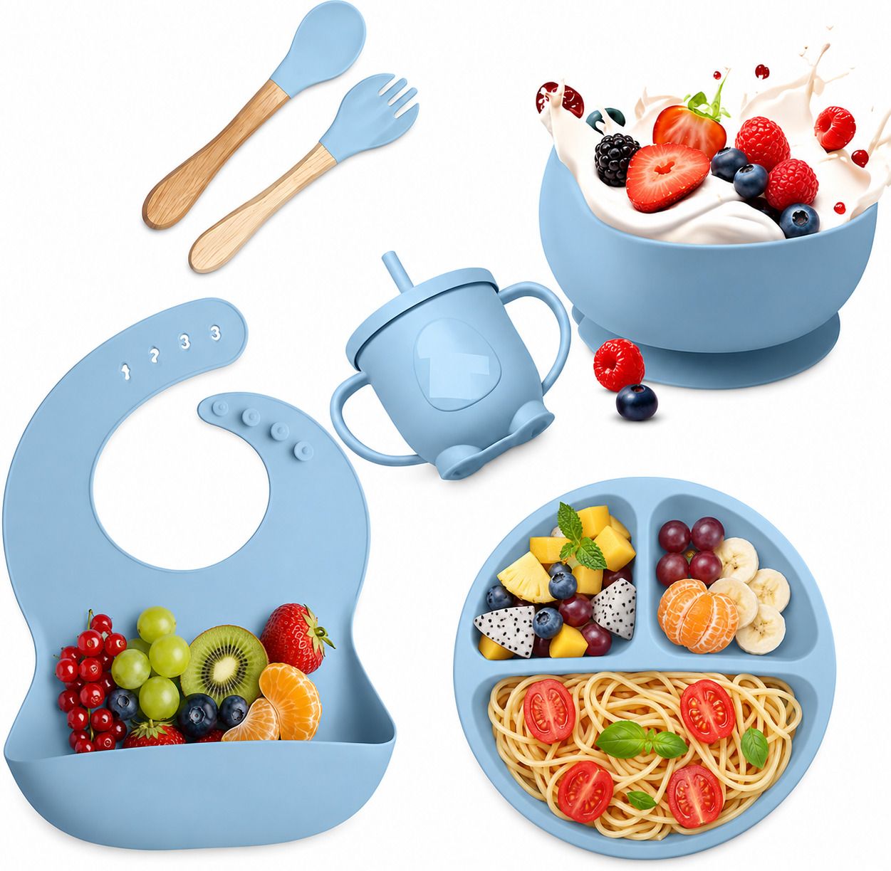 Silicone Baby Feeding Set - Silicone-image-33