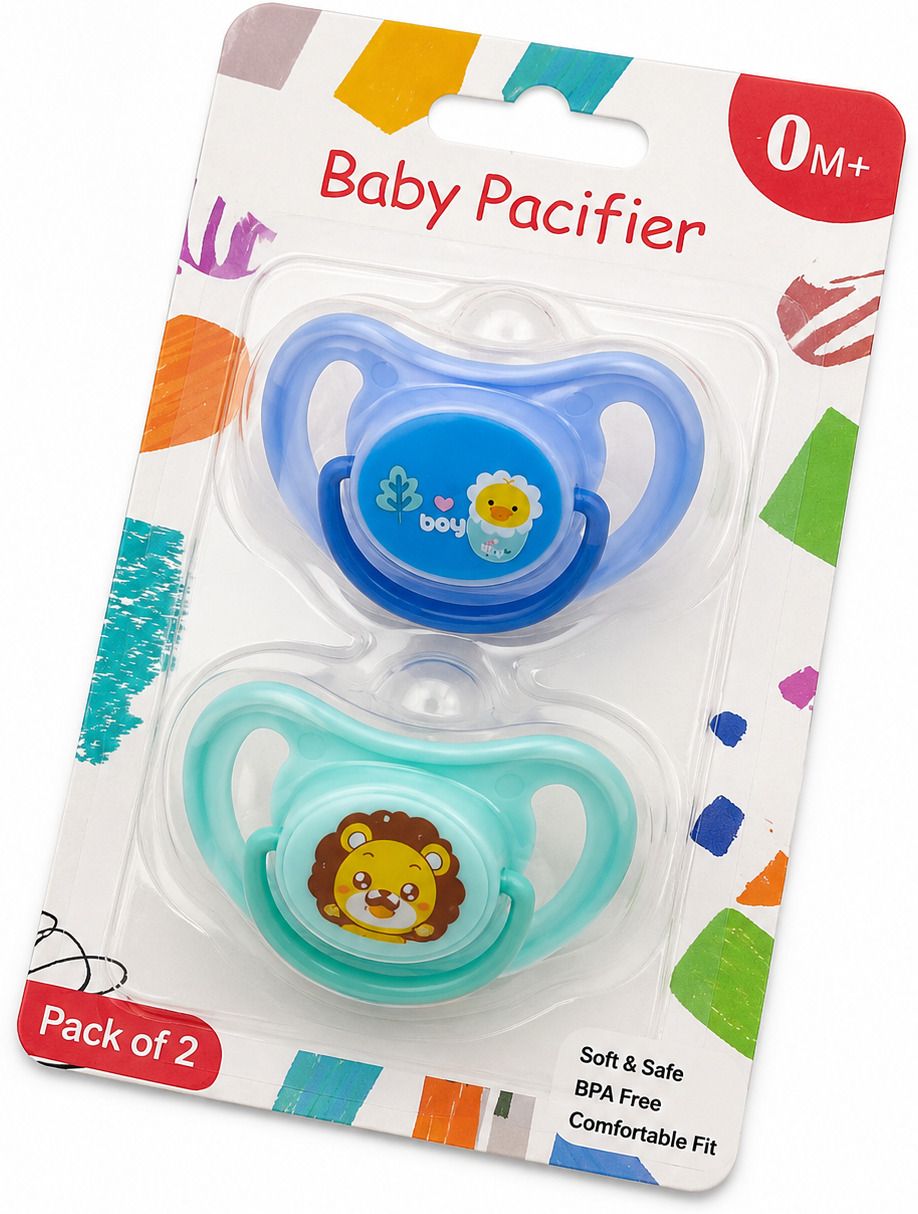 Baby Pacifier Pack of 2 - Food Grade Silicone, Polypropylene-image-49