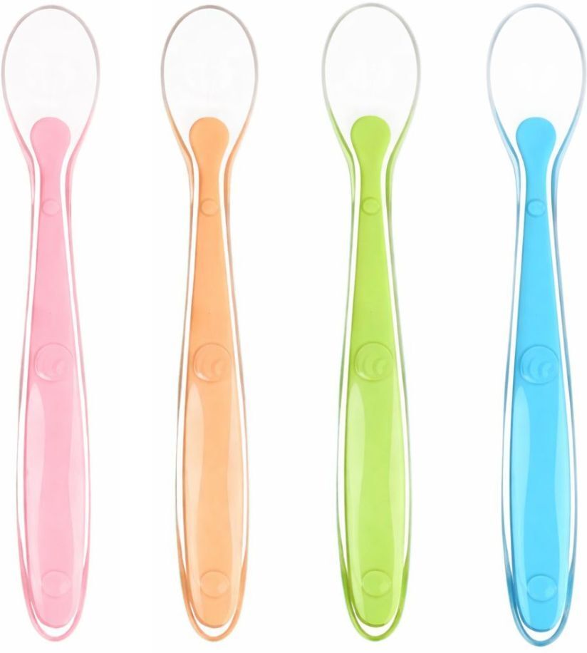 Baby Feeding Spoon Set of 4 100% Silicone Soft Tip BPA Free Safe Silicone Spoon - silicone-image-7