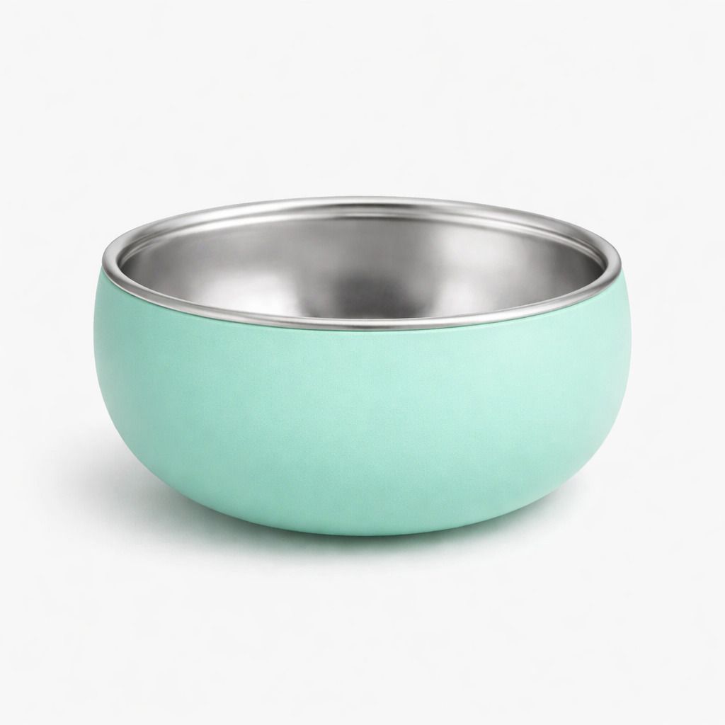 oriware Baby Feeding Utensil Bowl, Food Grade Stainless Steel Feeding Bowl for Kids - Stainless Steel, Silicon-picture-17