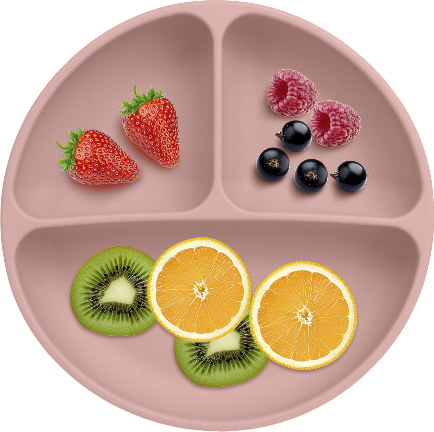 PEE_Big_BYPNK- Silicone Baby Feeding Big Suction Plate