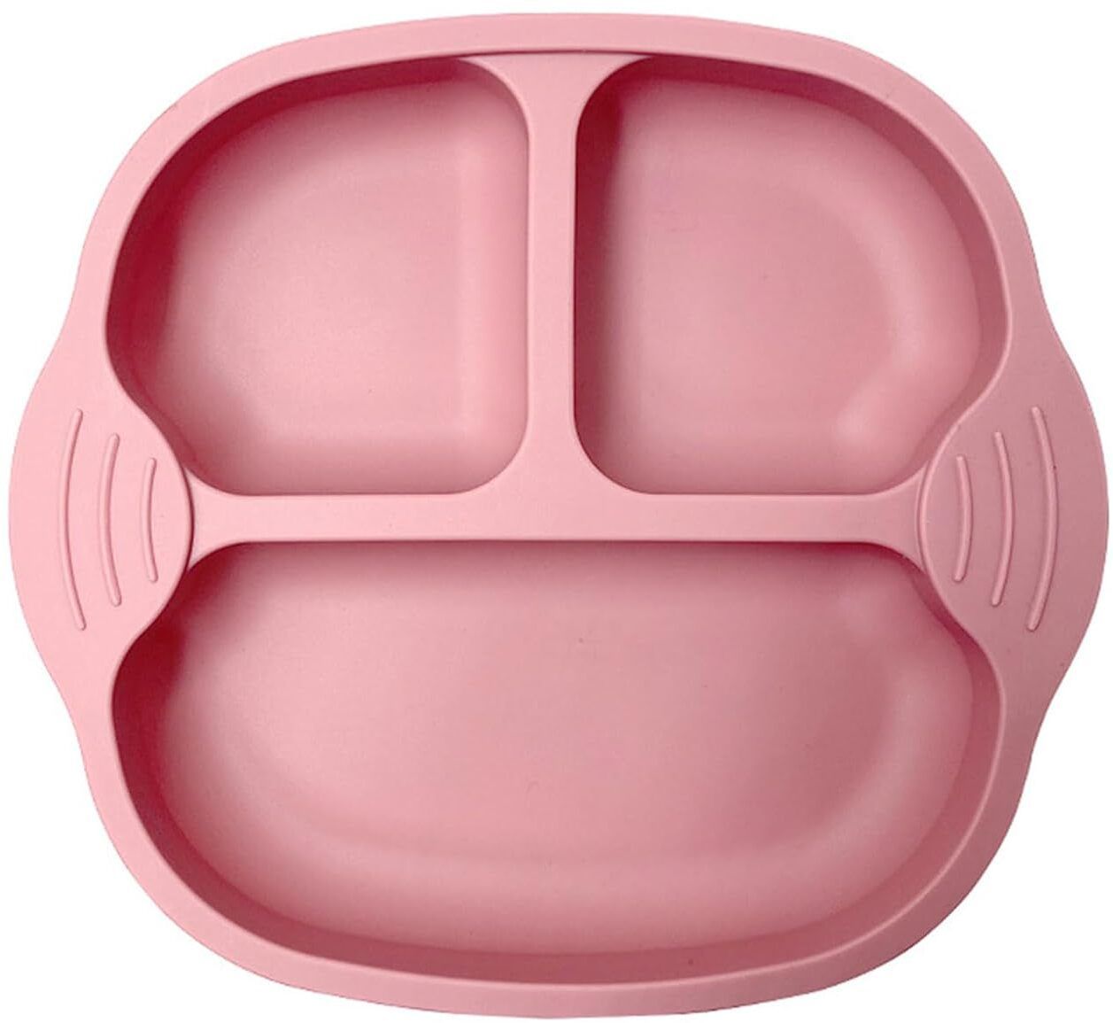 Unbreakable Silicone Dish for Baby Feeding Divided & Suction Plates for Baby - Silicone-image-8