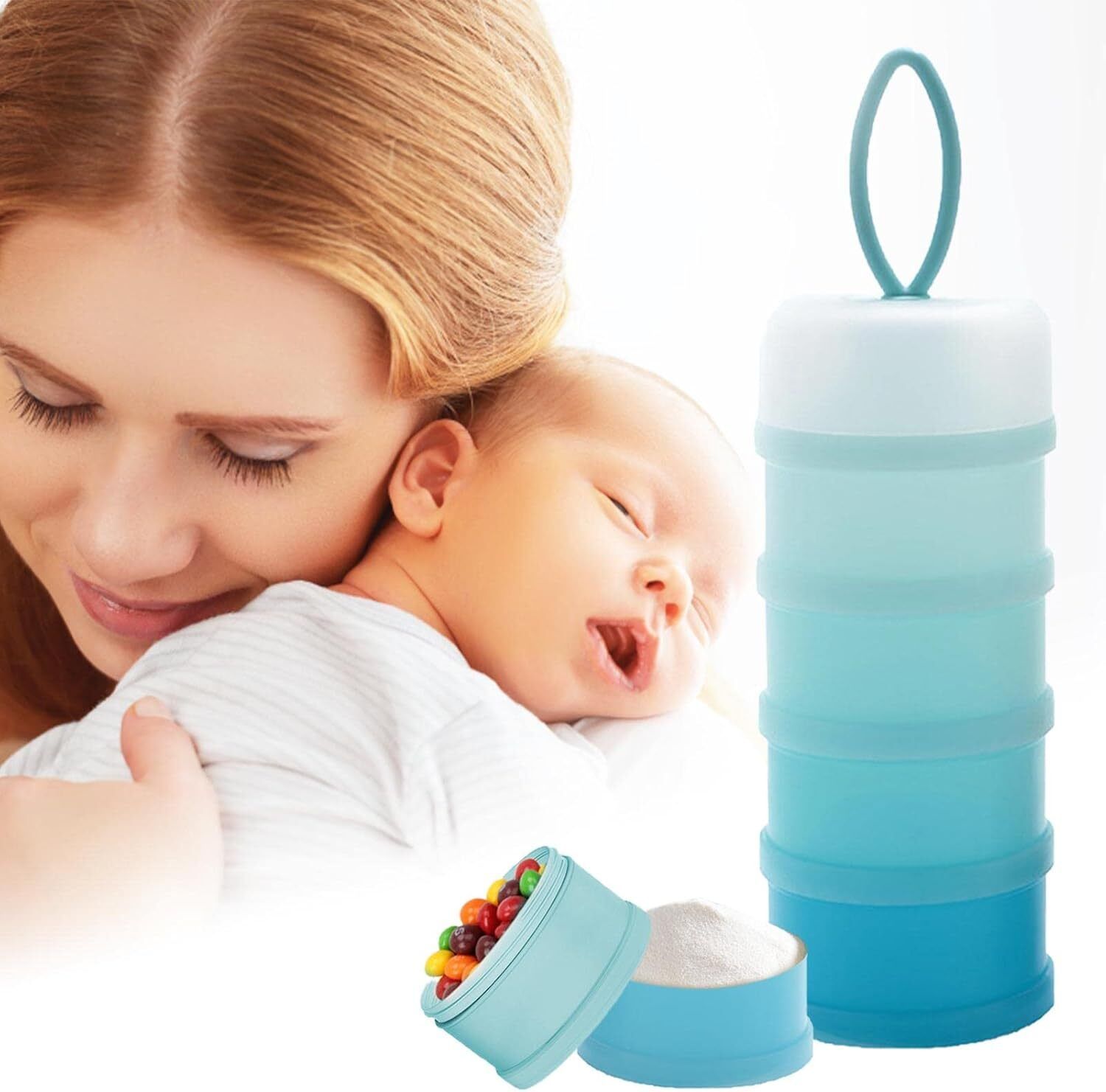 wanqlyn BPA-Free Baby Formula, Food, Snack Storage Container - PLASTIC-picture-28