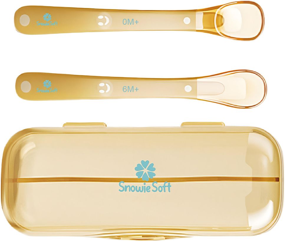 gustave Silicone Feeding Spoon Set for Babies 0-12 Months Soft Infant Spoons with Case - Silicone-picture-35