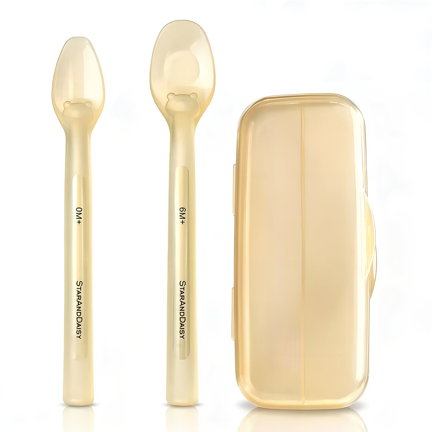 Silicone Spoon for Baby and Kids Microwave Dishwasher BPA Free Safe-(Orange) - Silicon-image-7